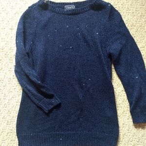 Chaps navy blue sweater